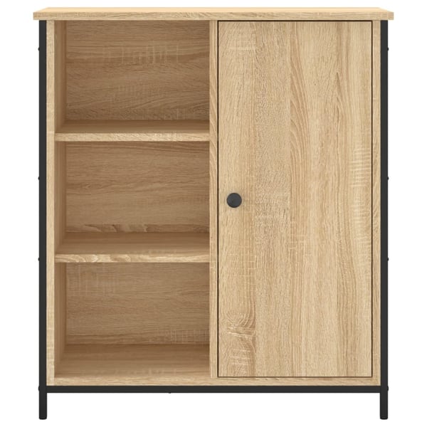 vidaXL Skjenk sonoma eik 70x30x80 cm konstruert tre