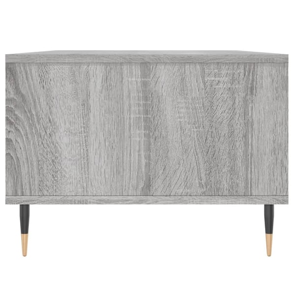vidaXL Salongbord grå sonoma 90x50x36,5 cm konstruert tre