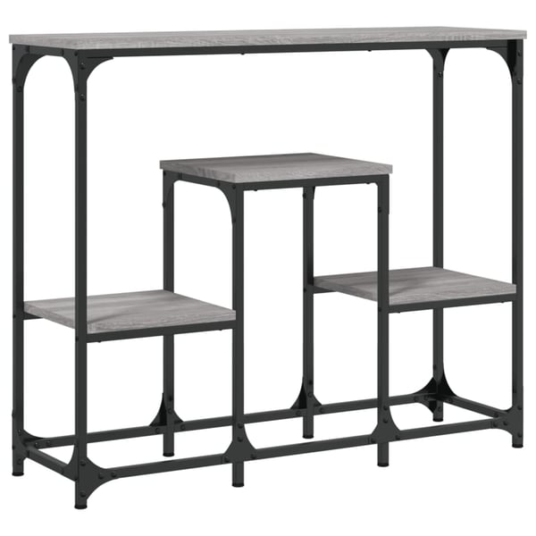 vidaXL Konsollbord grå sonoma 89,5x28x76 cm konstruert tre
