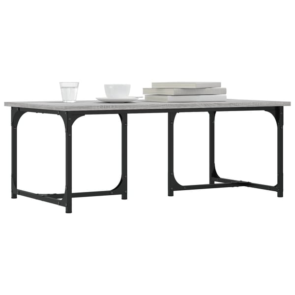 vidaXL sofabord 90x50x35 cm konstrueret træ grå sonoma-eg