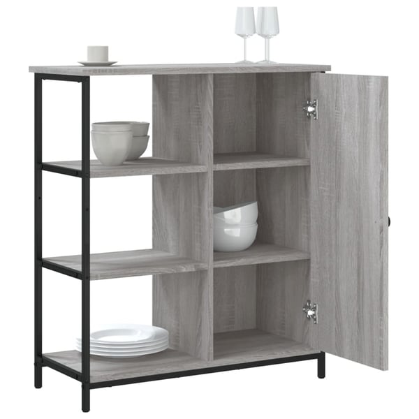 vidaXL Senkki harmaa Sonoma 70x30x80 cm tekninen puu