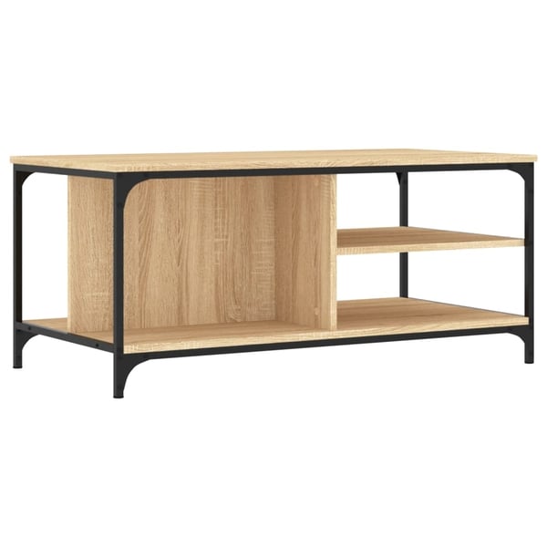 vidaXL sofabord 100x50x45 cm konstrueret træ sonoma-eg
