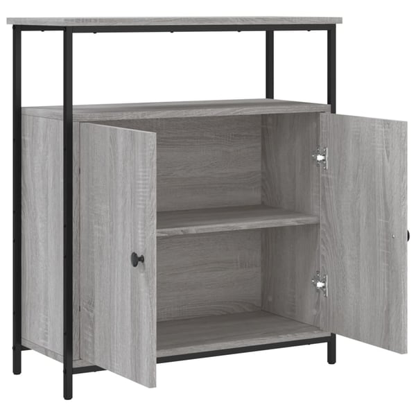 vidaXL Skjenk grå sonoma 70x30x80 cm konstruert tre