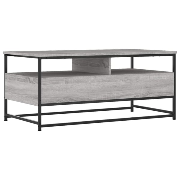 vidaXL Salongbord grå sonoma 100x51x45 cm konstruert tre