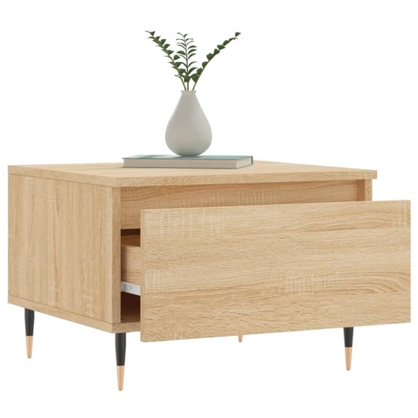 vidaXL Salongbord 2 stk sonoma eik 50x46x35 cm konstruert tre