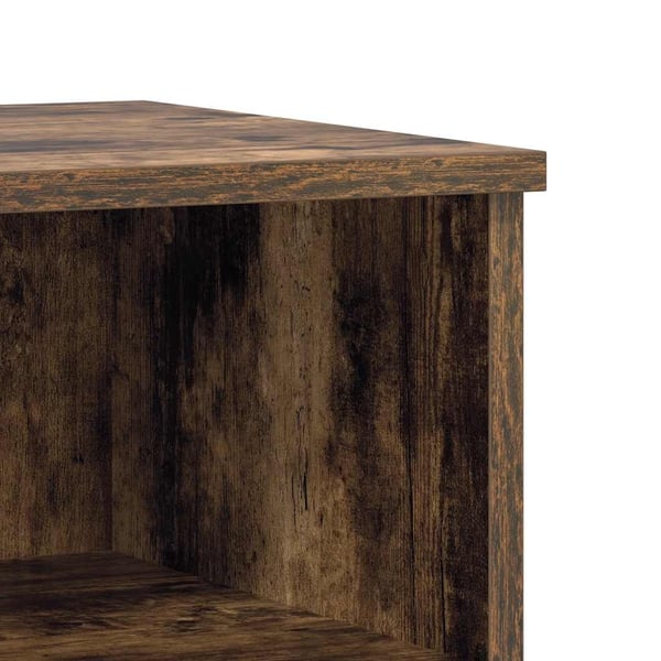 vidaXL Nattbord røkt eik 40x35x50 cm konstruert tre