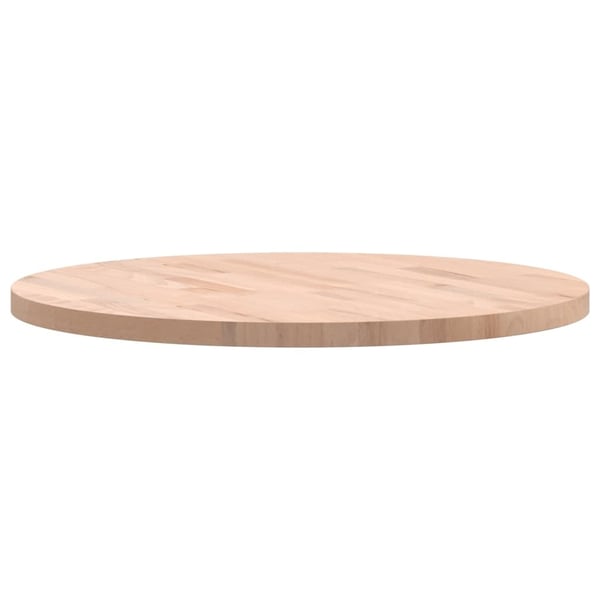 vidaXL Bordplate Ø60x2,5 cm rund heltre bøketre