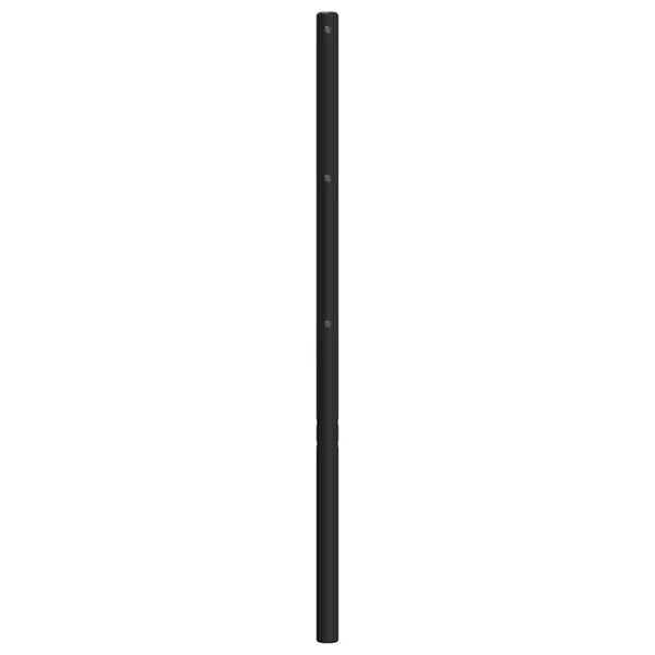 vidaXL Utskiftbar sengegavl i metall svart 200 cm