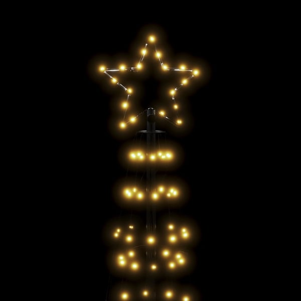 vidaXL LED-juletræ med spyd 570 LED'er 300 cm varmt hvidt lys