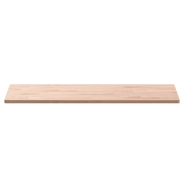 vidaXL Bordplate 80x40x1,5 cm rektangulær heltre bøketre