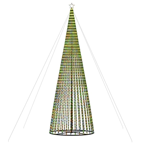 vidaXL LED joulukuusi 1544 värikästä LED-valoa 500 cm