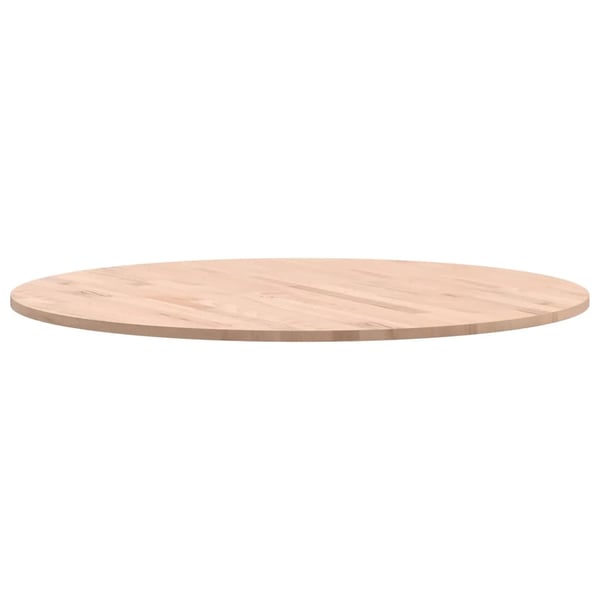 vidaXL Bordplate Ø80x1,5 cm rund heltre bøketre