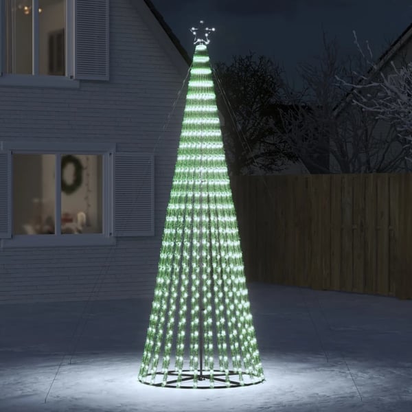 vidaXL LED-juletræ 688 LED'er 300 cm koldt hvidt lys