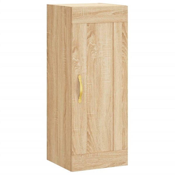 vidaXL Veggmontert skap sonoma eik 34,5x34x90 cm konstruert tre