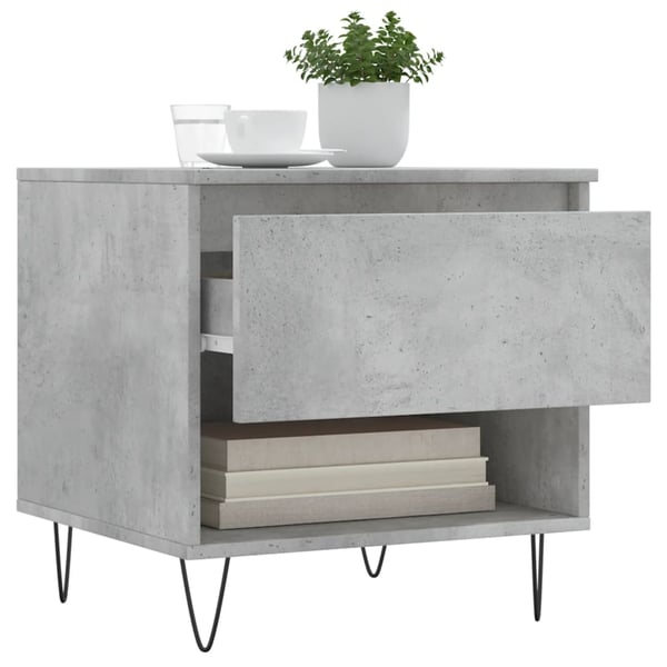 vidaXL sofabord 50x46x50 cm konstrueret træ betongrå