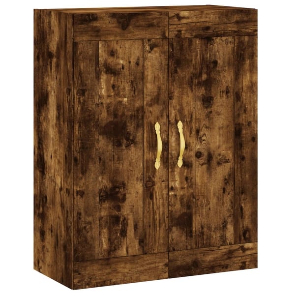 vidaXL Highboard røkt eik 69,5x34x180 cm konstruert tre