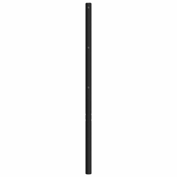 vidaXL Utskiftbar sengegavl i metall svart 120 cm