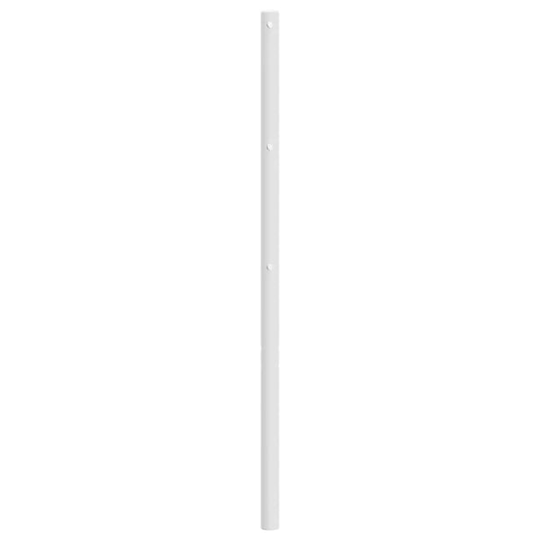 vidaXL Utskiftbar sengegavl i metall hvit 180 cm
