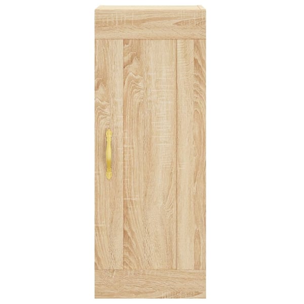 vidaXL Highboard sonoma eik 34,5x34x180 cm konstruert tre