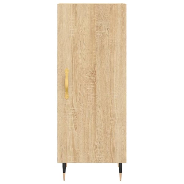 vidaXL Highboard sonoma eik 34,5x34x180 cm konstruert tre