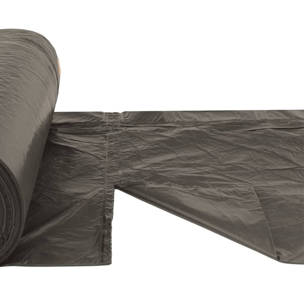 vidaXL Søppelposer med snorer 250 stk svart 240 L
