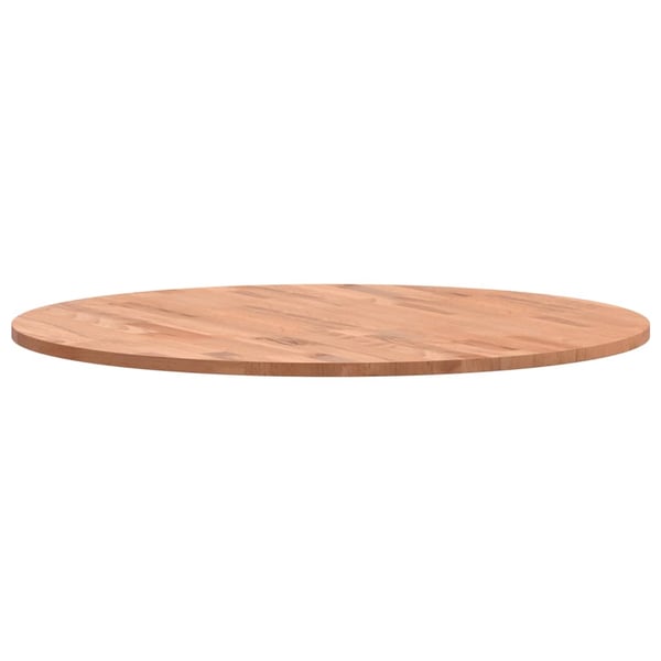 vidaXL Bordplate Ø70x1,5 cm rund heltre bøketre