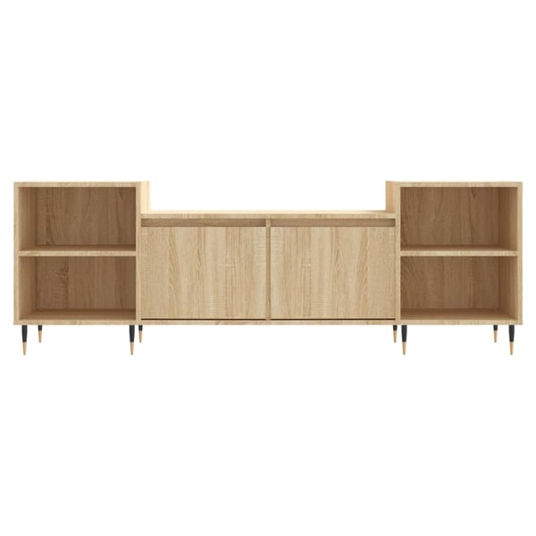vidaXL tv-bord 160x35x55 cm konstrueret træ sonoma-eg