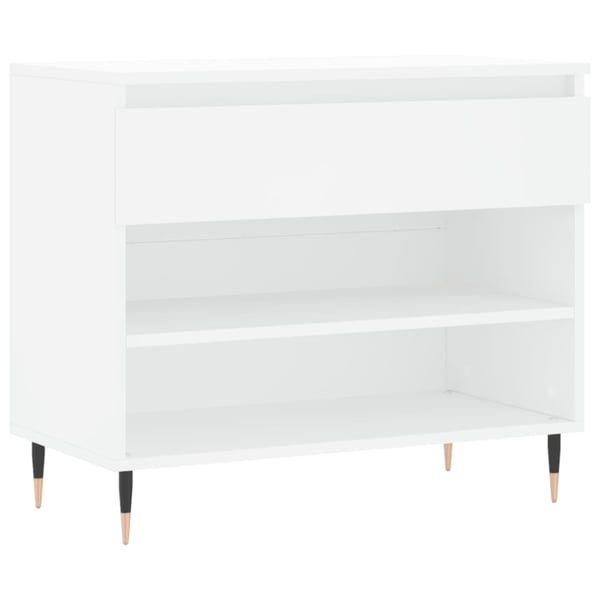 vidaXL skoreol 70x36x60 cm konstrueret træ hvid