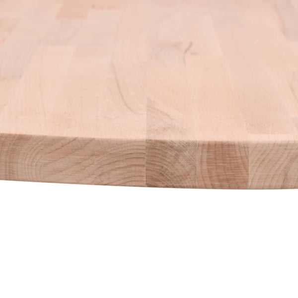 vidaXL Bordplate Ø60x1,5 cm rund heltre bøketre