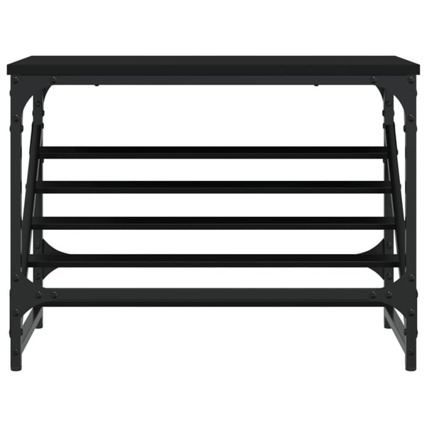 vidaXL Skohylle svart 60x30x45 cm konstruert tre