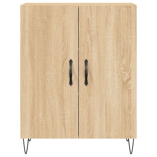 vidaXL Highboard sonoma eik 69,5x34x180 cm konstruert tre