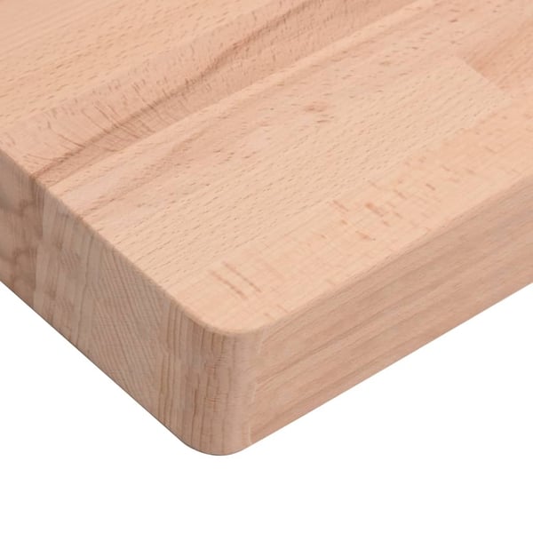 vidaXL Bordplate 50x50x4 cm firkantet heltre bøketre