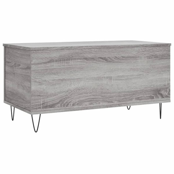 vidaXL Salongbord grå sonoma 90x44,5x45 cm konstruert tre