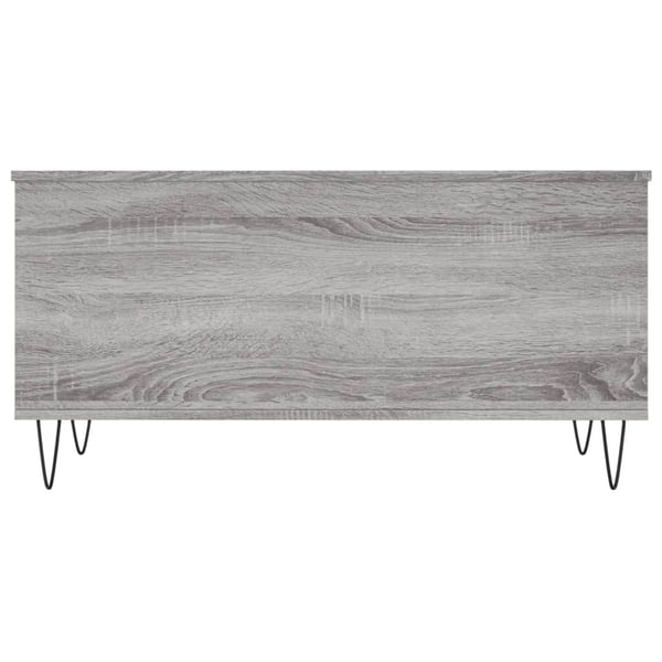 vidaXL Salongbord grå sonoma 90x44,5x45 cm konstruert tre