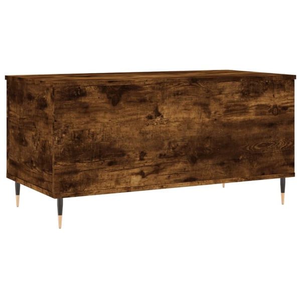 vidaXL sofabord 90x44,5x45 cm konstrueret træ røget egetræsfarve