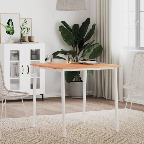 vidaXL Bordplate 70x70x1,5 cm firkantet heltre bøketre