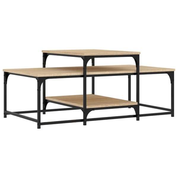 vidaXL Salongbord sonoma eik 102x60x45 cm konstruert tre