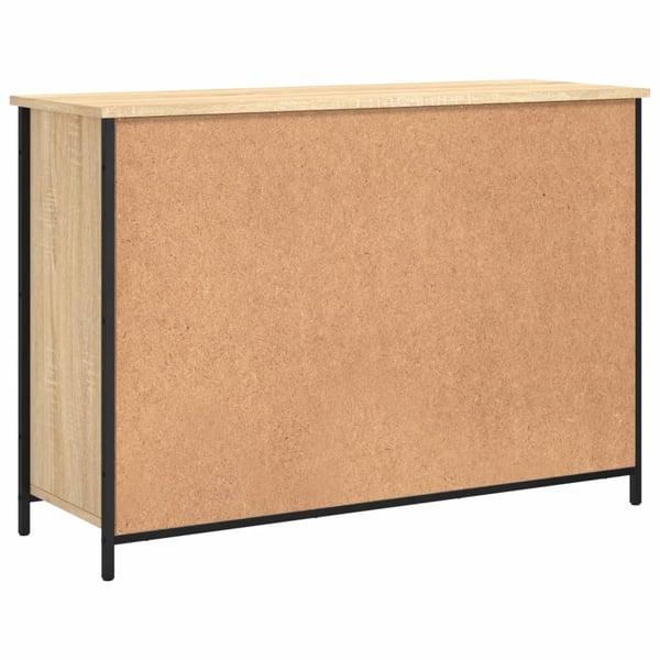 vidaXL Skjenk sonoma eik 100x35x70 cm konstruert tre