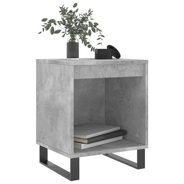 vidaXL Yöpöydät 2 kpl betoninharmaa 40x35x50 cm tekninen puu