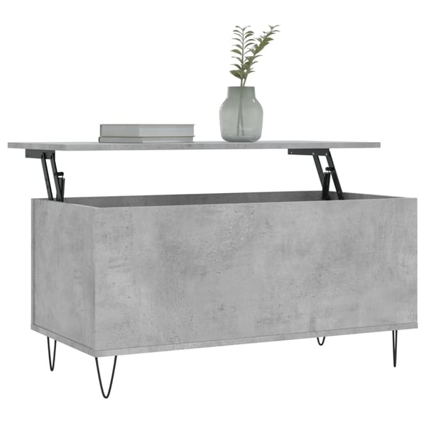 vidaXL Salongbord betonggrå 90x44,5x45 cm konstruert tre