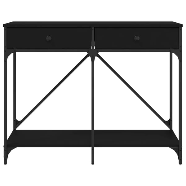vidaXL konsolbord 100x39x78,5 cm konstrueret træ sort