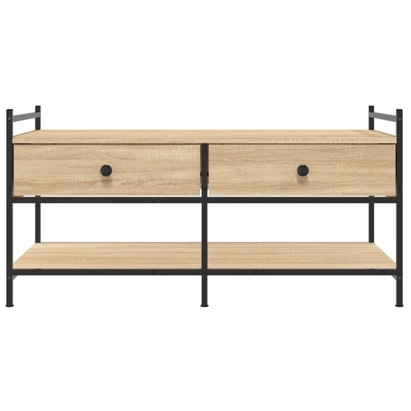 vidaXL Salongbord sonoma eik 99x50x50 cm konstruert tre