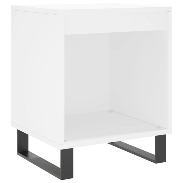 vidaXL Nattbord hvit 40x35x50 cm konstruert tre