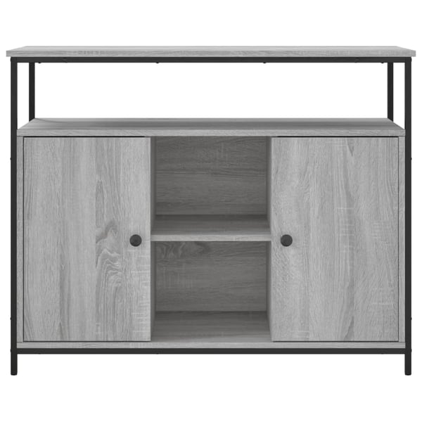 vidaXL Skjenk grå sonoma 100x35x80 cm konstruert tre