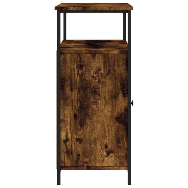 vidaXL Skjenk røkt eik 100x35x80 cm konstruert tre