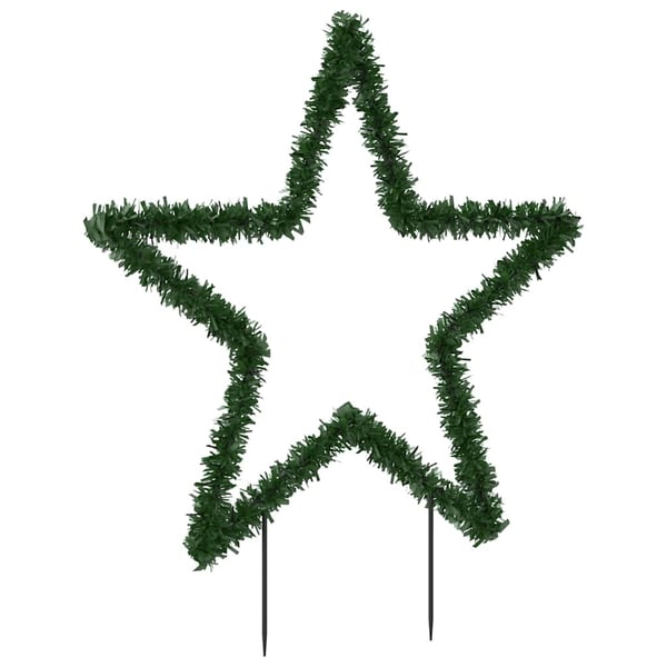 vidaXL Julelysdekorasjon med pigger stjerne 115 LEDs 85 cm
