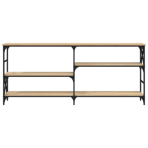 vidaXL Konsollbord sonoma eik 180x29x76,5 cm konstruert tre