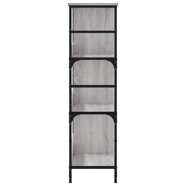 vidaXL Bokhylla grå sonoma 78,5x33x117,5 cm konstruerat trä