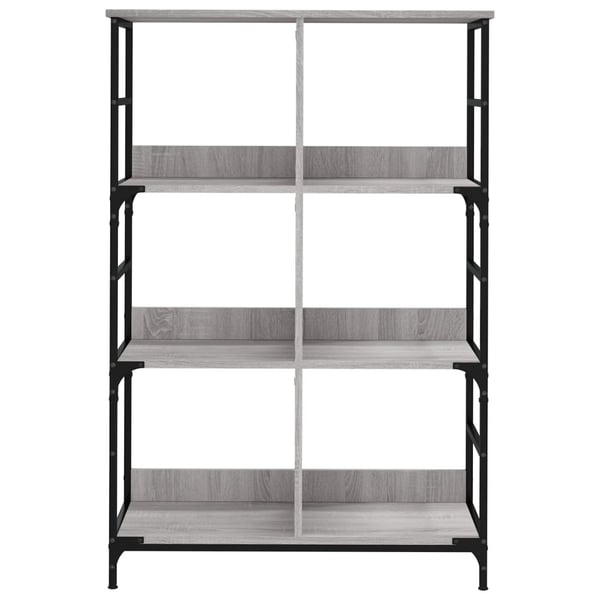 vidaXL Bokhylla grå sonoma 78,5x33x117,5 cm konstruerat trä