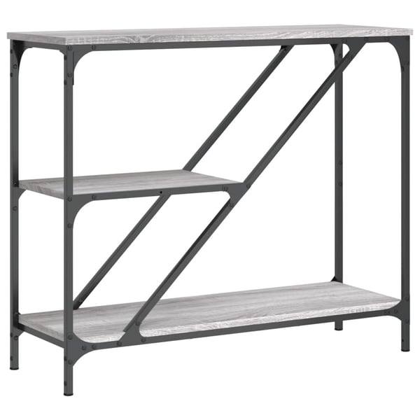 vidaXL Konsollbord grå sonoma 88,5x30x75 cm konstruert tre